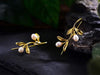gold earrings for women Olive teardrop earrings 