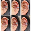 Butterfly hoop earrings 