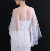 Load image into Gallery viewer, Women&#39;s White Cape with Pearls