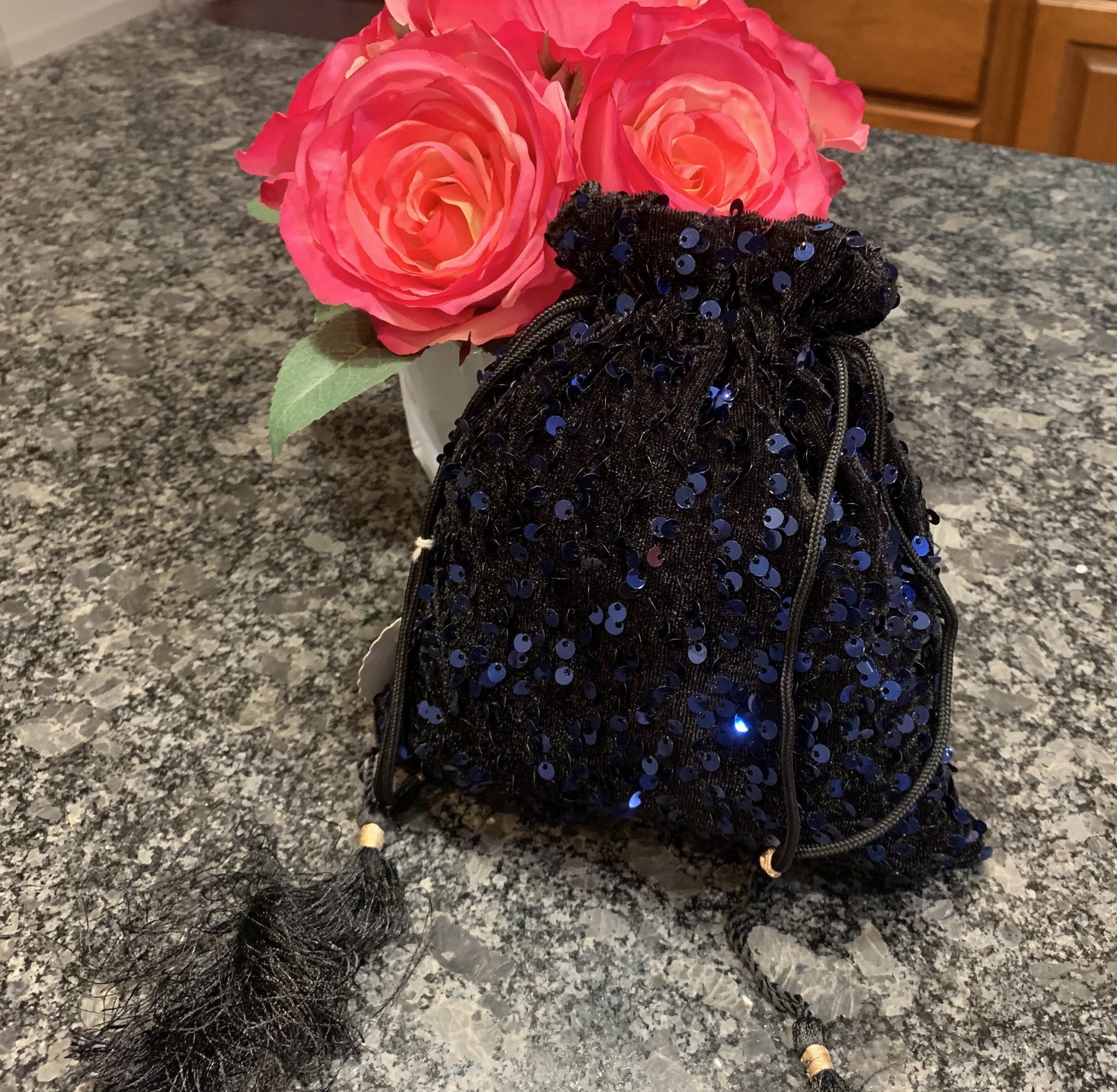 Embroidery Handbag  embellished bag 