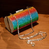 Load image into Gallery viewer, Rainbow Rhinestone Clutch