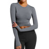 Load image into Gallery viewer, Crop Tops Women Yoga T-shirts